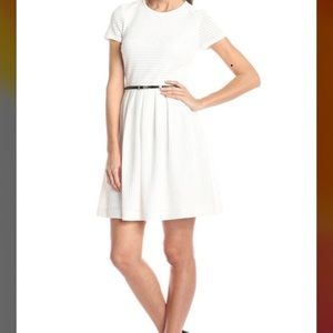 Calvin Klein Short Sleeve Fit and Flare Dr…